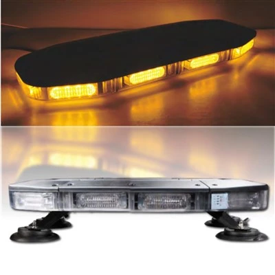 24W Rechargeable 6000 Lumens APP Controlled LED Warning Light Bar best